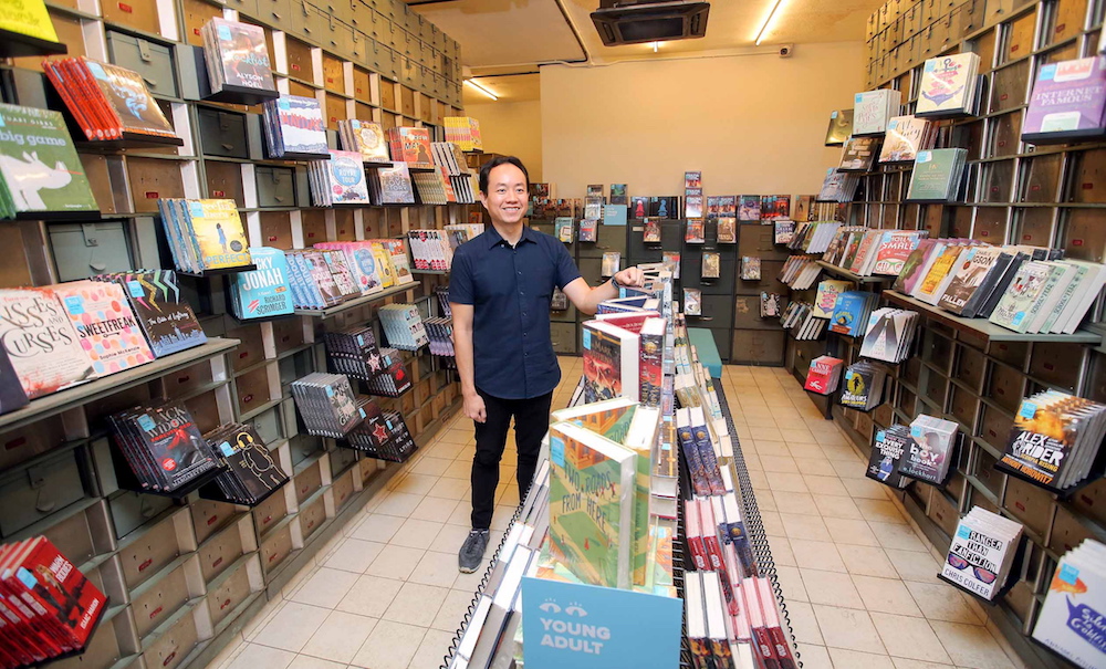 BookXcess founder and managing director Andrew Yap at the newest BookXcess outlet in Ipoh. — Picture by Farhan Najib