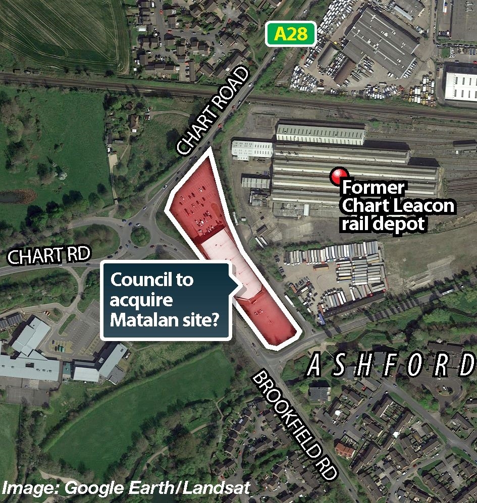 The Matalan site in Ashford