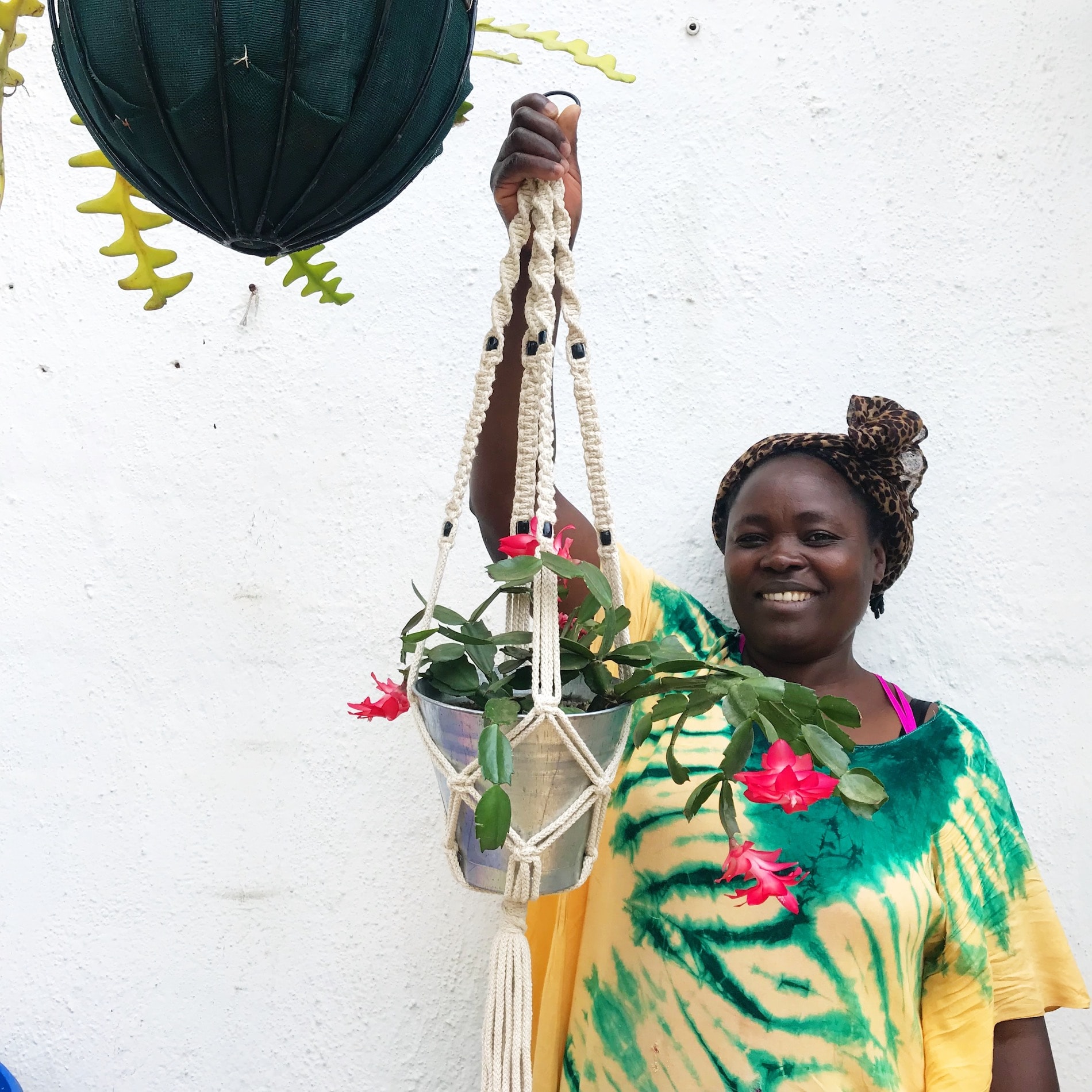 Teresa Lubano with Shop Nanjala plant holder