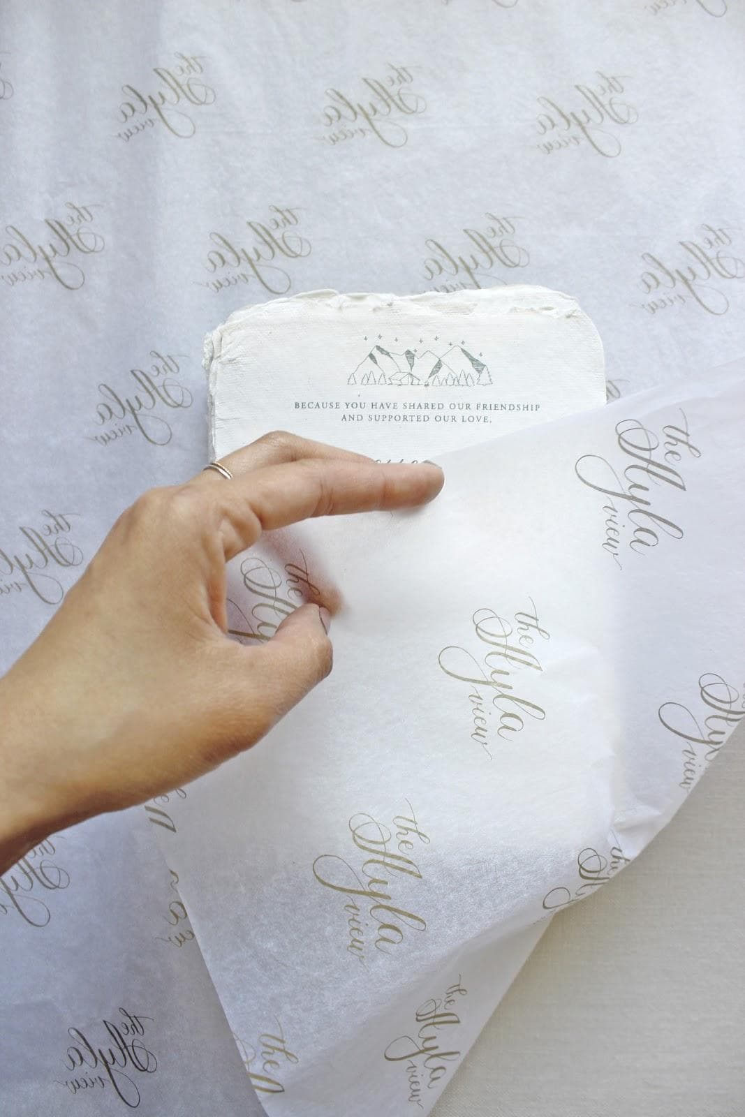 translucent 17GSM paper weight custom tissue by The AYLA View