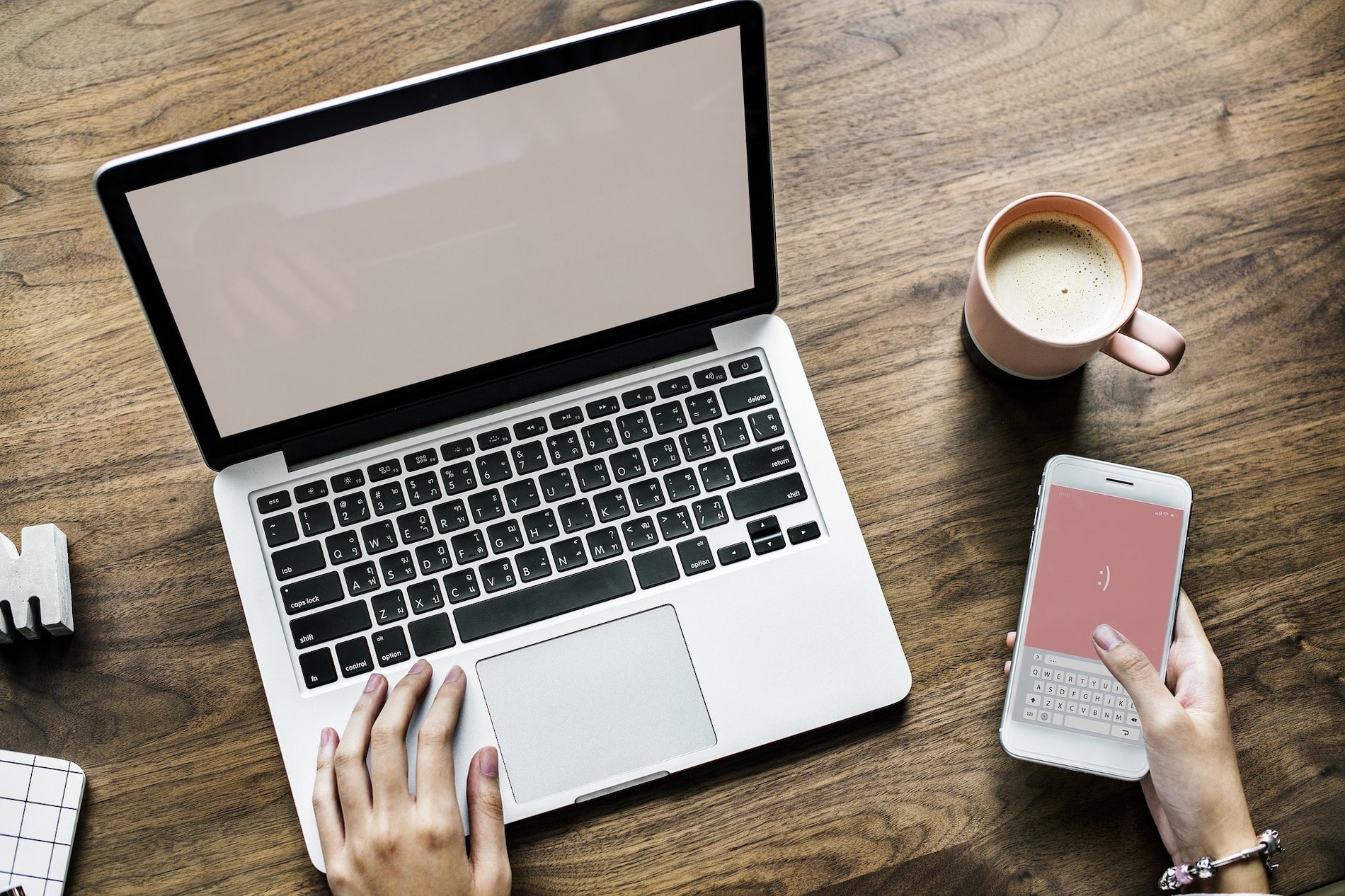 Woman looking at laptop