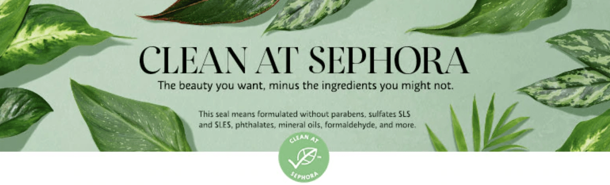 Sephora 'Clean Beauty' label